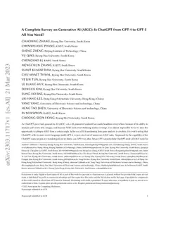 A Complete Survey on Generative AI (AIGC): Is ChatGPT from GPT-4 to
  GPT-5 All You Need?