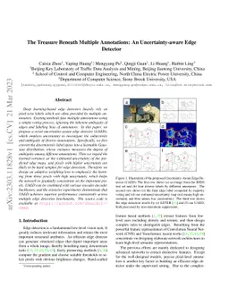 The Treasure Beneath Multiple Annotations: An Uncertainty-aware Edge
  Detector