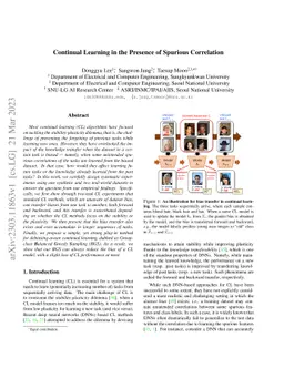 Continual Learning in the Presence of Spurious Correlation