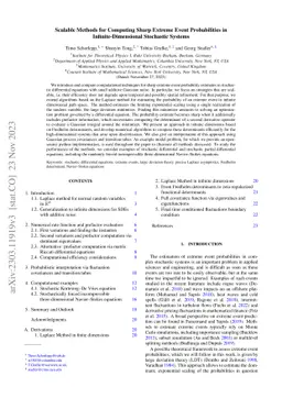Scalable Methods for Computing Sharp Extreme Event Probabilities in
  Infinite-Dimensional Stochastic Systems