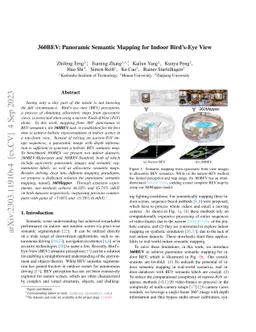360BEV: Panoramic Semantic Mapping for Indoor Bird's-Eye View