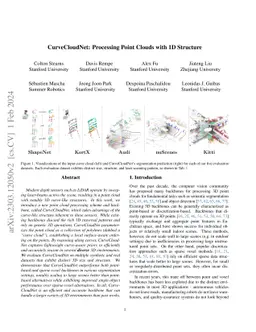 CurveCloudNet: Processing Point Clouds with 1D Structure