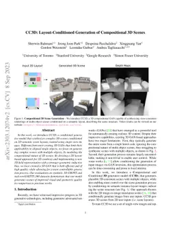 CC3D: Layout-Conditioned Generation of Compositional 3D Scenes