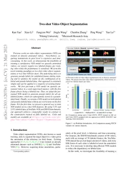 Two-shot Video Object Segmentation