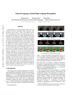 Natural Language-Assisted Sign Language Recognition