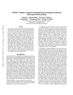 Adaptive Negative Evidential Deep Learning for Open-set Semi-supervised
  Learning