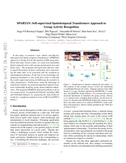 SPARTAN: Self-supervised Spatiotemporal Transformers Approach to Group
  Activity Recognition