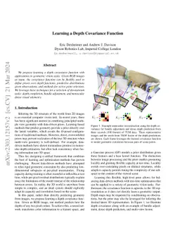 Learning a Depth Covariance Function