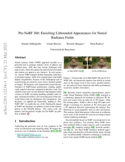 Pre-NeRF 360: Enriching Unbounded Appearances for Neural Radiance Fields