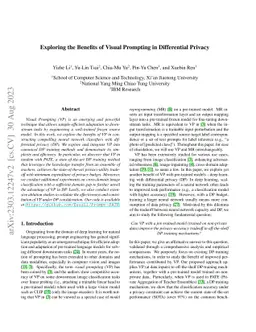 Exploring the Benefits of Visual Prompting in Differential Privacy