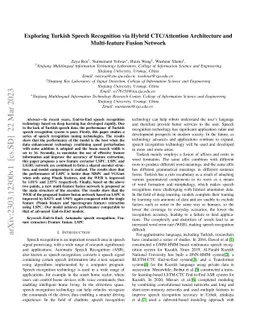 Exploring Turkish Speech Recognition via Hybrid CTC/Attention
  Architecture and Multi-feature Fusion Network