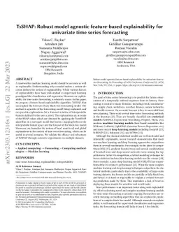 TsSHAP: Robust model agnostic feature-based explainability for time
  series forecasting