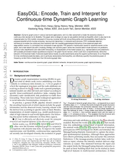 EasyDGL: Encode, Train and Interpret for Continuous-time Dynamic Graph
  Learning