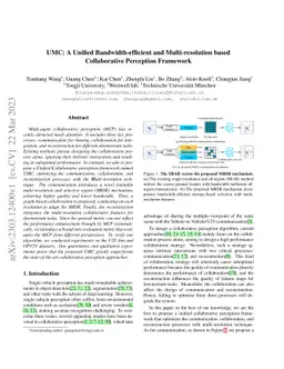 UMC: A Unified Bandwidth-efficient and Multi-resolution based
  Collaborative Perception Framework