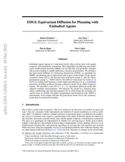 EDGI: Equivariant Diffusion for Planning with Embodied Agents