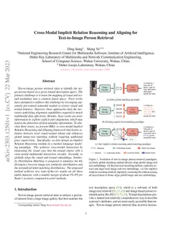Cross-Modal Implicit Relation Reasoning and Aligning for Text-to-Image
  Person Retrieval
