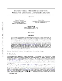 Neuro-Symbolic Reasoning Shortcuts: Mitigation Strategies and their
  Limitations