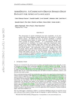 AfroDigits: A Community-Driven Spoken Digit Dataset for African
  Languages