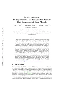 Reveal to Revise: An Explainable AI Life Cycle for Iterative Bias
  Correction of Deep Models
