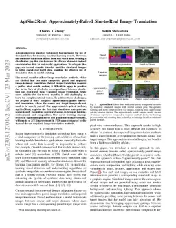 AptSim2Real: Approximately-Paired Sim-to-Real Image Translation