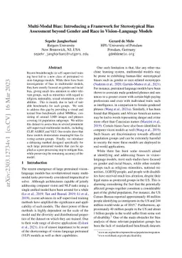 MultiModal Bias: Introducing a Framework for Stereotypical Bias
  Assessment beyond Gender and Race in Vision Language Models