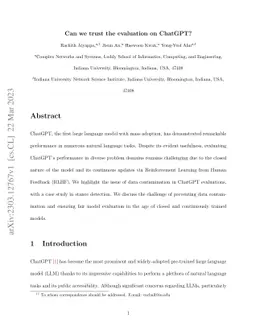 Can we trust the evaluation on ChatGPT?