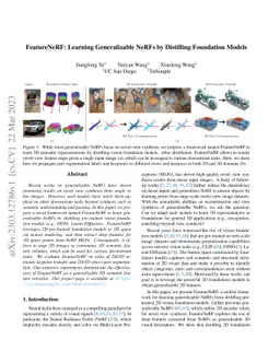 FeatureNeRF: Learning Generalizable NeRFs by Distilling Foundation
  Models