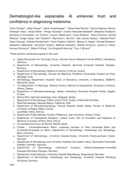 Dermatologist-like explainable AI enhances trust and confidence in
  diagnosing melanoma