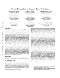 Human Uncertainty in Concept-Based AI Systems