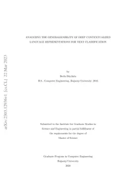 Analyzing the Generalizability of Deep Contextualized Language
  Representations For Text Classification