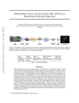 NVAutoNet: Fast and Accurate 360$^{\circ}$ 3D Visual Perception For Self
  Driving