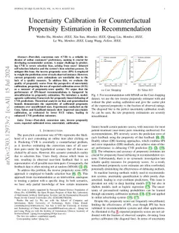 Uncertainty Calibration for Counterfactual Propensity Estimation in Recommendation
