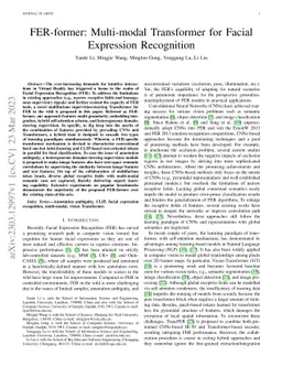 FER-former: Multi-modal Transformer for Facial Expression Recognition