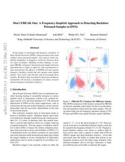 Don't FREAK Out: A Frequency-Inspired Approach to Detecting Backdoor
  Poisoned Samples in DNNs