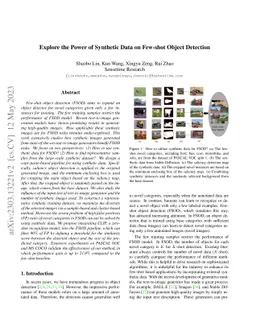 Explore the Power of Synthetic Data on Few-shot Object Detection