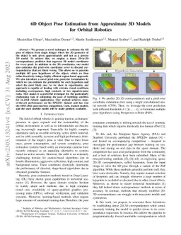 6D Object Pose Estimation from Approximate 3D Models for Orbital
  Robotics
