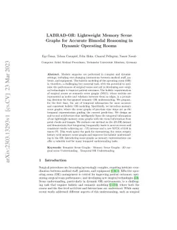 LABRAD-OR: Lightweight Memory Scene Graphs for Accurate Bimodal
  Reasoning in Dynamic Operating Rooms