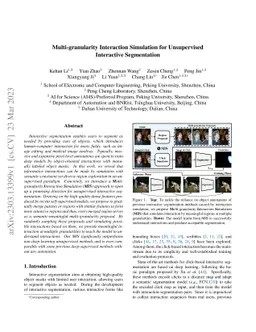 Multi-granularity Interaction Simulation for Unsupervised Interactive
  Segmentation