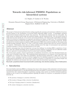 Towards risk-informed PBSHM: Populations as hierarchical systems