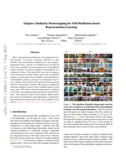 Adaptive Similarity Bootstrapping for Self-Distillation based
  Representation Learning