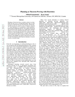Planning as Theorem Proving with Heuristics