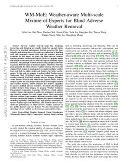 WM-MoE: Weather-aware Multi-scale Mixture-of-Experts for Blind Adverse
  Weather Removal