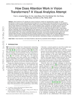 How Does Attention Work in Vision Transformers? A Visual Analytics
  Attempt