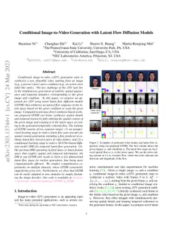 Conditional Image-to-Video Generation with Latent Flow Diffusion Models