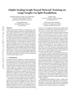 GSplit: Scaling Graph Neural Network Training on Large Graphs via Split-Parallelism