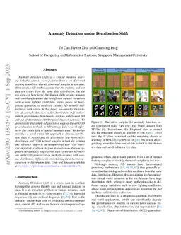 Anomaly Detection under Distribution Shift