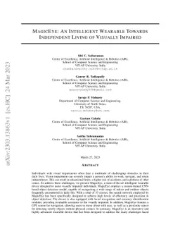 MagicEye: An Intelligent Wearable Towards Independent Living of Visually
  Impaired