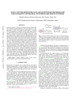 Wave-U-Net Discriminator: Fast and Lightweight Discriminator for
  Generative Adversarial Network-Based Speech Synthesis