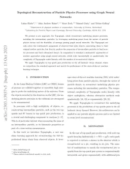 Topological Reconstruction of Particle Physics Processes using Graph
  Neural Networks