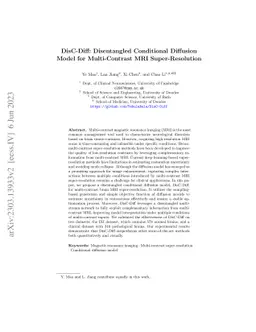 DisC-Diff: Disentangled Conditional Diffusion Model for Multi-Contrast
  MRI Super-Resolution